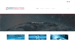 Desktop Screenshot of lycaproductions.com